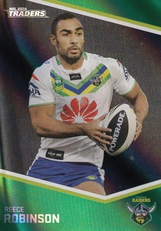 2014 NRL Traders Black Parallels - PS030 Reece Robinson Canberra Raiders