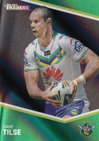 2014 NRL Traders Black Parallels - PS031 Dane Tilse Canberra Raiders