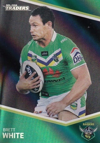 2014 NRL Traders Black Parallels - PS032 Brett White Canberra Raiders