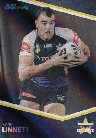 2014 NRL Traders Black Parallels - PS038 Kane Linnett North Qld Cowboys