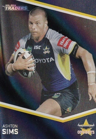 2014 NRL Traders Black Parallels - PS041 Ashton Sims North Qld Cowboys