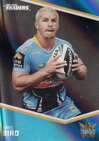 2014 NRL Traders Black Parallels - PS045 Greg Bird Gold Coast Titans