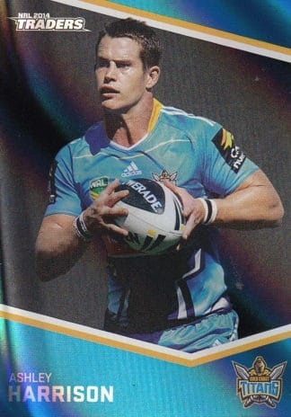 2014 NRL Traders Black Parallels - PS049 Ashley Harrison Gold Coast Titans