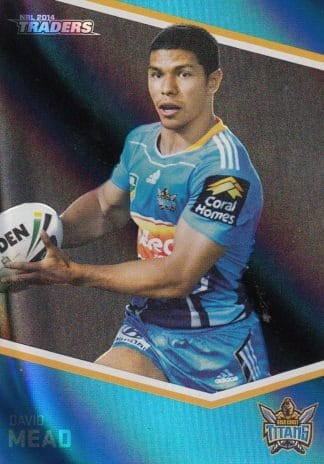 2014 NRL Traders Black Parallels - PS052 David Mead Gold Coast Titans