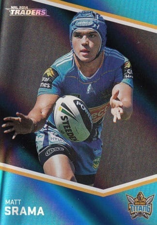 2014 NRL Traders Black Parallels - PS054 Matt Srama Gold Coast Titans