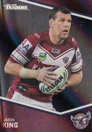 2014 NRL Traders Black Parallels - PS056 Jason King Manly Sea Eagles