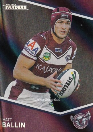 2014 NRL Traders Black Parallels - PS058 Matt Ballin Manly Sea Eagles