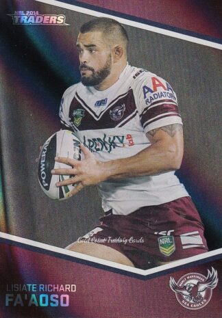 2014 NRL Traders Black Parallels - PS060 Lisiate Richard Fa'aoso Manly Sea Eagles