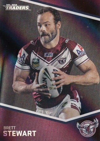 2014 NRL Traders Black Parallels - PS064 Brett Stewart Manly Sea Eagles