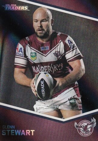 2014 NRL Traders Black Parallels - PS065 Glenn Stewart Manly Sea Eagles