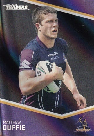 2014 NRL Traders Black Parallels - PS071 Matthew Duffie Melbourne Storm