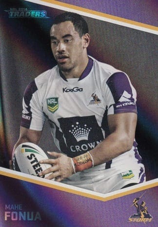 2014 NRL Traders Black Parallels - PS072 Mahe Fonua Melbourne Storm