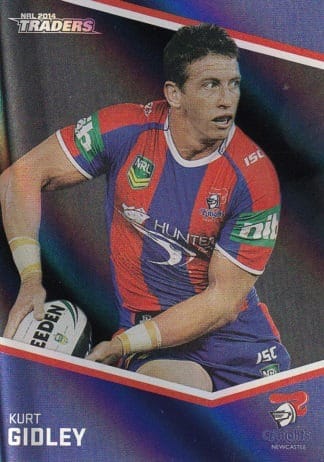 2014 NRL Traders Black Parallels - PS078 Kurt Gidley Newcastle Knights