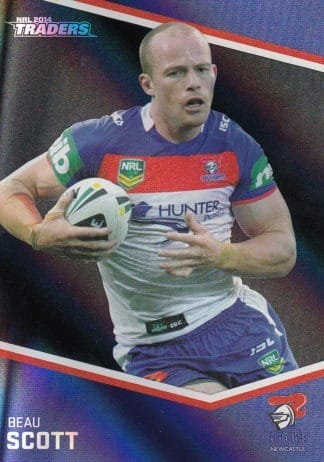 2014 NRL Traders Black Parallels - PS088 Beau Scott Newcastle Knights