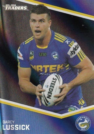 2014 NRL Traders Black Parallels - PS092 Darcy Lussick Parramatta Eels