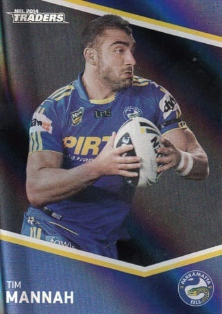 2014 NRL Traders Black Parallels - PS093 Tim Mannah Parramatta Eels
