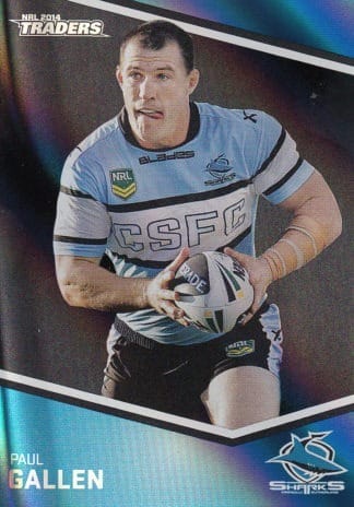 2014 NRL Traders Black Parallels - PS111 Paul Gallen Cronulla Sharks