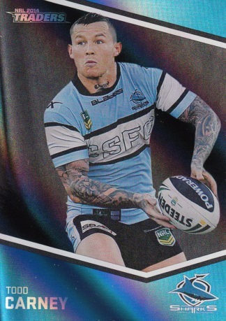 2014 NRL Traders Black Parallels - PS112 Todd Carney Cronulla Sharks