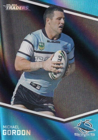 2014 NRL Traders Black Parallels - PS116 Michael Gordon Cronulla Sharks