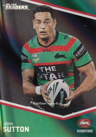 2014 NRL Traders Black Parallels - PS122 John Sutton South Sydney Rabbitohs