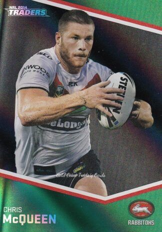 2014 NRL Traders Black Parallels - PS128 Chris McQueen South Sydney Rabbitohs