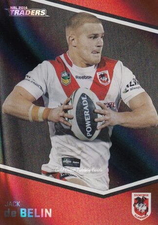 2014 NRL Traders Black Parallels - PS136 Jack De Belin St George Dragons