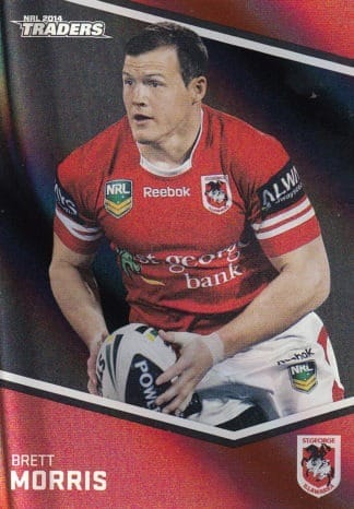 2014 NRL Traders Black Parallels - PS141 Brett Morris St George Dragons