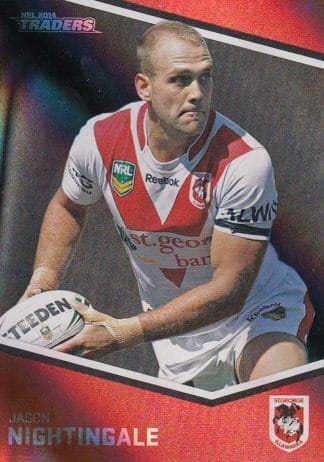 2014 NRL Traders Black Parallels - PS142 Jason Nightingale St George Dragons