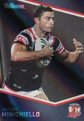 2014 NRL Traders Black Parallels - PS144 Anthony Minichiello Sydney Roosters