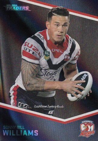 2014 NRL Traders Black Parallels - PS154 Sonny Bill Williams Sydney Roosters