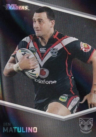 2014 NRL Traders Black Parallels - PS163 Ben Matulino Warriors