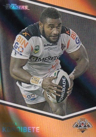 2014 NRL Traders Black Parallels - PS171 Marika Koroibete Wests Tigers