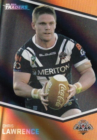 2014 NRL Traders Black Parallels - PS172 Chris Lawrence Wests Tigers