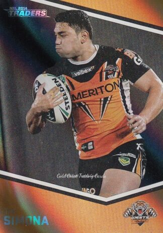 2014 NRL Traders Black Parallels - PS173 Tim Simona Wests Tigers