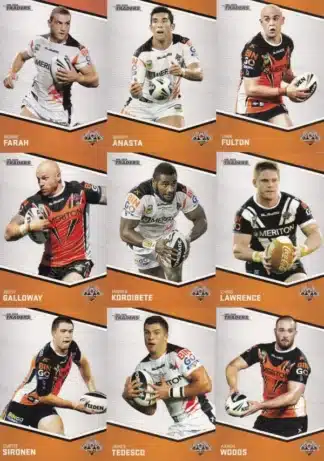 2014 NRL Traders Base Team Set - Wests Tigers