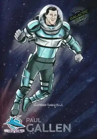 2014 NRL Traders Galactic Stars - GS12 Paul Gallen Cronulla Sharks