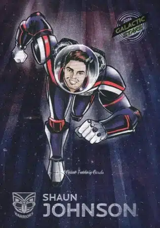 2014 NRL Traders Galactic Stars - GS17 Shaun Johnson Warriors