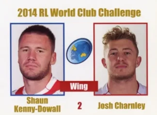 2014 World Club Challenge - Card 02 Shaun Kenny-Dowall & Josh Charnley