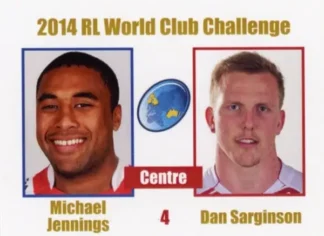 2014 World Club Challenge - Card 04 Michael Jennings & Dan Sarginson