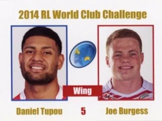 2014 World Club Challenge - Card 05 Daniel Tupou & Joe Burgess