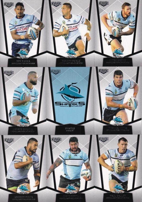 2015 NRL Elite Base Team Set - Cronulla Sharks