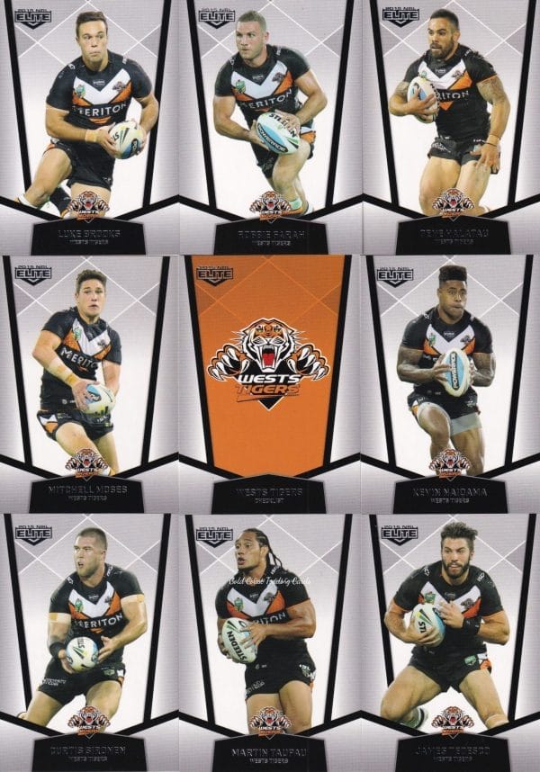 2015 NRL Elite Base Team Set - Wests Tigers