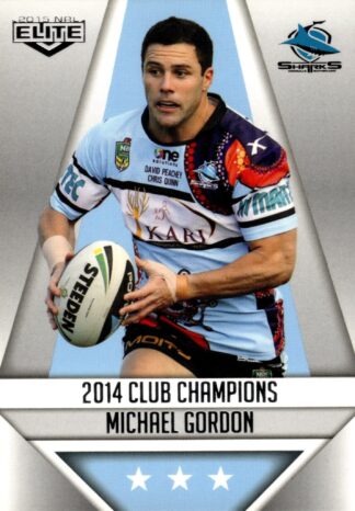 2015 NRL Elite Club Champion - CC07 Michael Gordon Cronulla Sharks