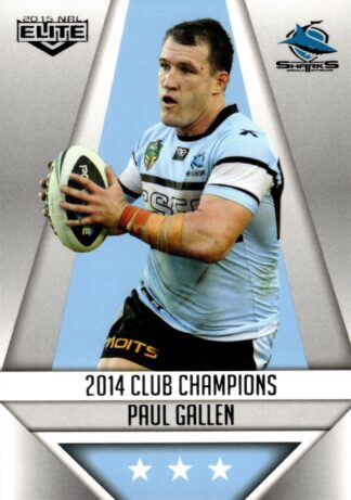 2015 NRL Elite Club Champion - CC08 Paul Gallen Cronulla Sharks