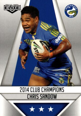 2015 NRL Elite Club Champion - CC19 Chris Sandow Parramatta Eels