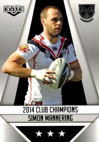 2015 NRL Elite Club Champion - CC29 Simon Mannering Warriors
