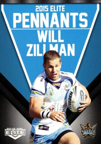 2015 NRL Elite Pennants - EP25 Will Zillman Gold Coast Titans