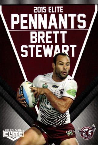 2015 NRL Elite Pennants - EP30 Brett Stewart Manly Sea Eagles