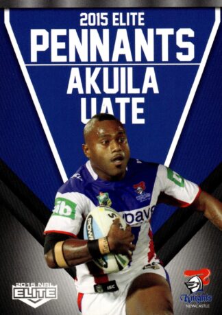 2015 NRL Elite Pennants - EP40 Akuila Uate Newcastle Knights