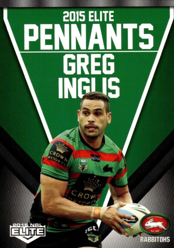 2015 NRL Elite Pennants - EP57 Greg Inglis South Sydney Rabbitohs